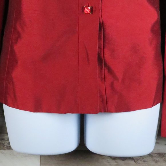 Larry Levine* Women's Long Sleeve Button Down Fully Lined Suit Jacket~ Size 16 - Picture 4 of 12